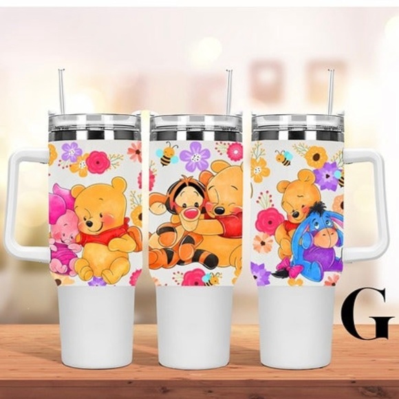 Custom Tumble Disney Winnie the Pooh Brand new 40 oz double wall stainle… - Picture 7 of 7
